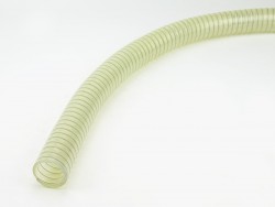 Tlaková PUR hadica na transport sypkých látok ale aj kvapalín. Polyuretánová hadica s hrúbkou steny 4,5 mm. Vyrábané priemery od 16 mm do 50 mm.