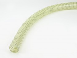 Tlaková PUR hadica na transport sypkých látok ale aj kvapalín. Polyuretánová hadica s hrúbkou steny 4,5 mm. Vyrábané priemery od 16 mm do 50 mm.
